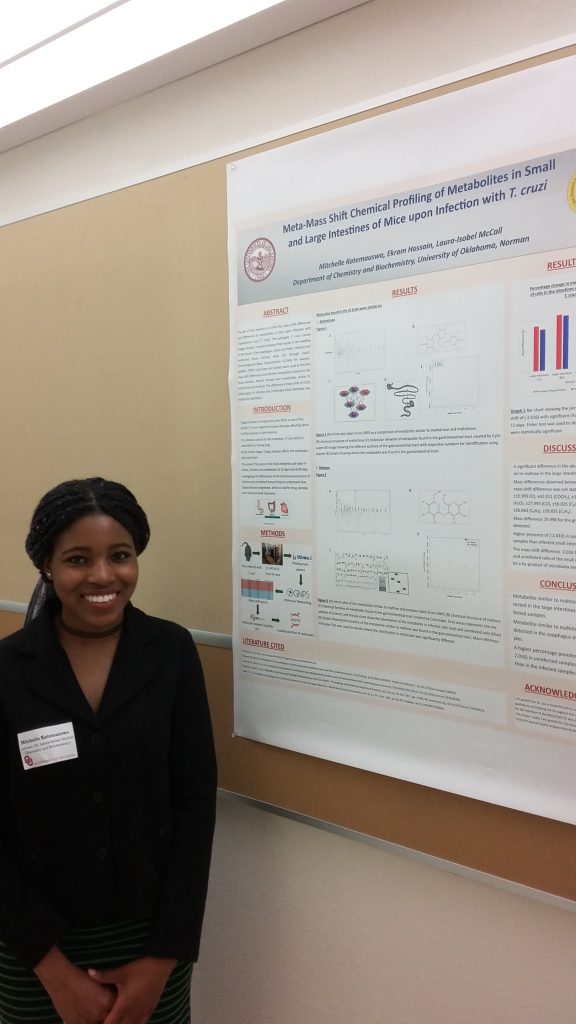 Mitchelle presenting her poster